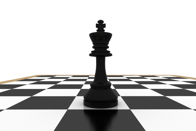 Transparent Isolated Black King Chess Piece on Chessboard - Download Free Stock Videos Pikwizard.com