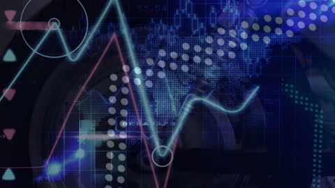 Abstract Financial Data Analytics Concept