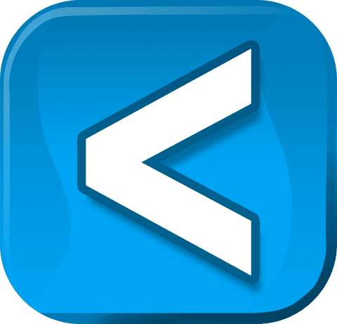 transparent blue squared button with white less than symbol - Download Free Stock Videos Pikwizard.com