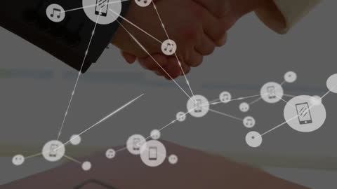 Business Handshake with Innovative Digital Network Interface