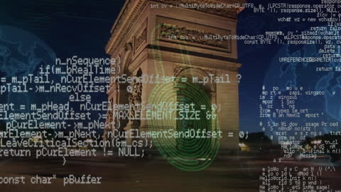 Online Security Cyber Crime and Data Processing Concept