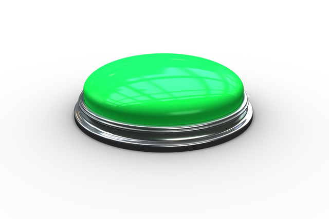 Green Button Illustration with Silver Frame on Transparent Background - Download Free Stock Videos Pikwizard.com