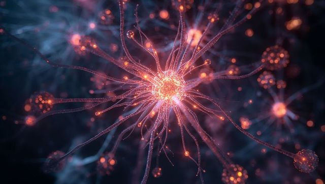 Neural Network Visualization with Glowing Connections and Filaments