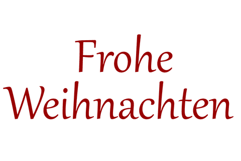 Festive frohe weihnachten text on transparent background for christmas design