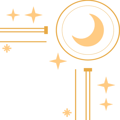transparent celestial abstract with crescent moon and geometric shapes - Download Free Stock Videos Pikwizard.com