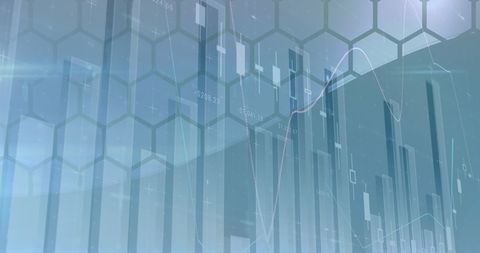 digital financial data display with hexagon elements - Download Free Stock Images Pikwizard.com