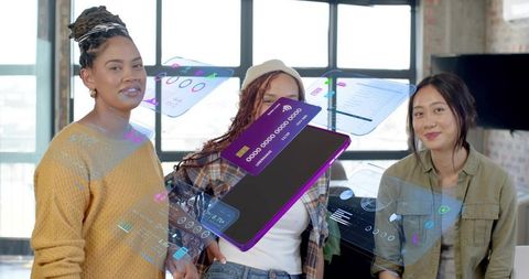 Collaborating over augmented mobile finance dashboards in urban startup loft workspace