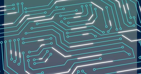 Futuristic Circuit Board Network Connections - Download Free Stock Images Pikwizard.com