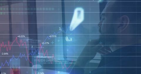 Caucasian Businessman Analyzing Global Finance Data on Laptop - Download Free Stock Images Pikwizard.com
