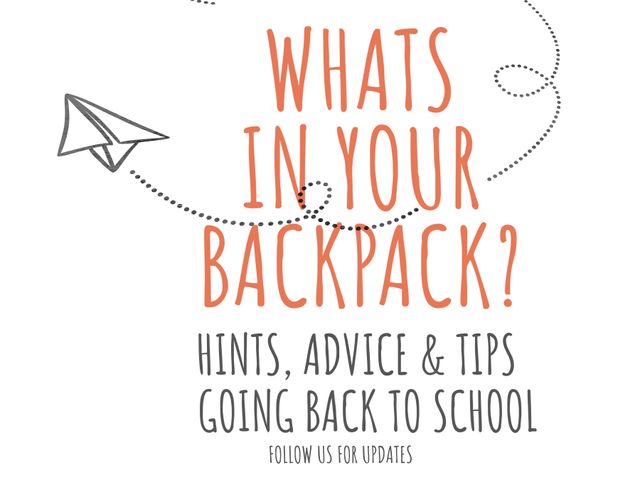 Promotional Graphic for Back to School Tips and Travel Blog - Download Free Stock Templates Pikwizard.com