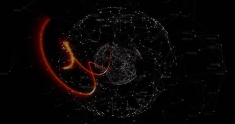 glowing global network with dynamic connections blueprint - Download Free Stock Images Pikwizard.com