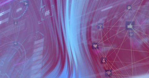 Abstract Digital Background with Networking and Technology Icons - Download Free Stock Images Pikwizard.com