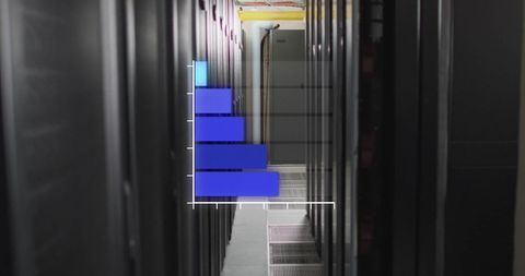 Digital Analytics Graph in Modern Server Room - Download Free Stock Images Pikwizard.com
