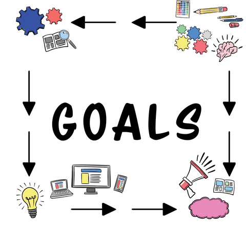 Creative Goals with Media and Icons on Transparent Background - Download Free Stock Videos Pikwizard.com