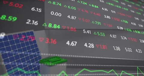 Solar Energy and stock Market Trends Interaction - Download Free Stock Images Pikwizard.com