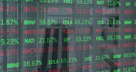 Dynamic Stock Market Data Display Reflecting Economic Shifts - Download Free Stock Images Pikwizard.com
