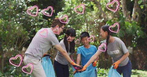 Family bond through eco-conservation volunteering