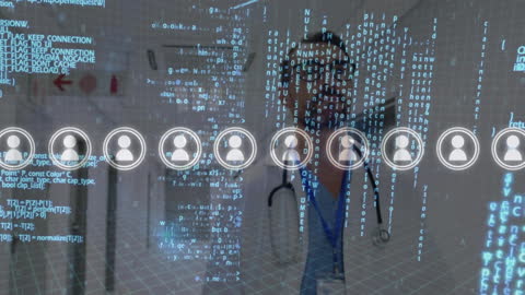 Futuristic Healthcare Data Visualization with Doctor