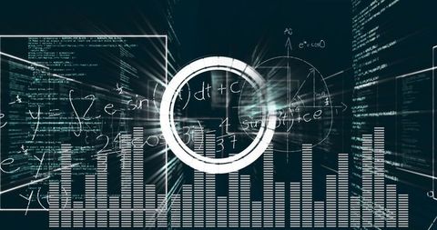 Dynamic Math and Science Digital Concept Graphics