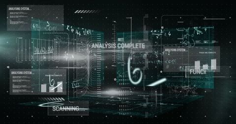 Futuristic Holographic Interface with Data Streams - Download Free Stock Images Pikwizard.com