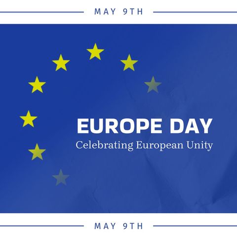 Europe Day Celebration with European Union Flag Design - Download Free Stock Templates Pikwizard.com