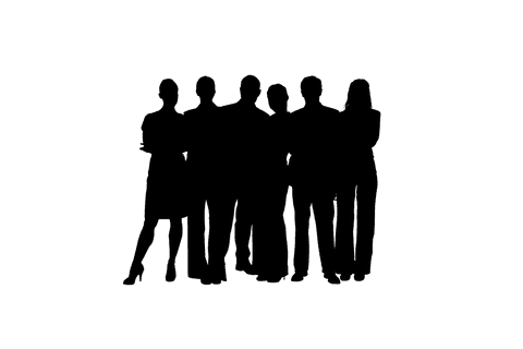 Silhouette of Diverse Businesspeople Standing on Transparent Background - Download Free Stock Videos Pikwizard.com