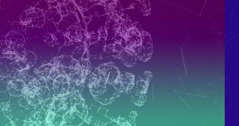 Abstract Digital Connections on Vibrant Purple Background - Download Free Stock Images Pikwizard.com
