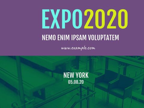 Futuristic 2020 Expo Event Banner with Bold Text - Download Free Stock Templates Pikwizard.com