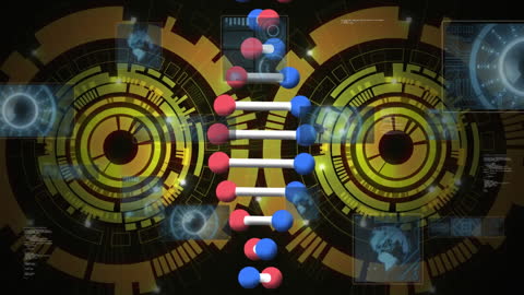 DNA Strand Overlay with Concert Graphics