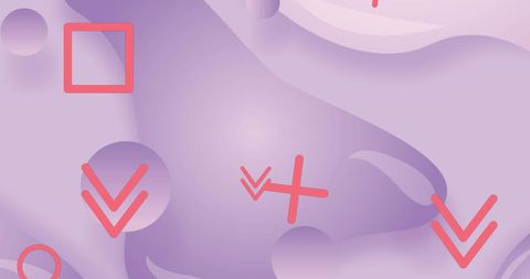 Abstract Pastel Design with Geometric Elements