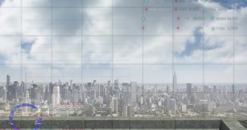 Financial Data Over Cityscape Vector World Dynamics - Download Free Stock Images Pikwizard.com