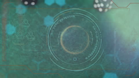 Digital Interface Animation with Futuristic Data Concept