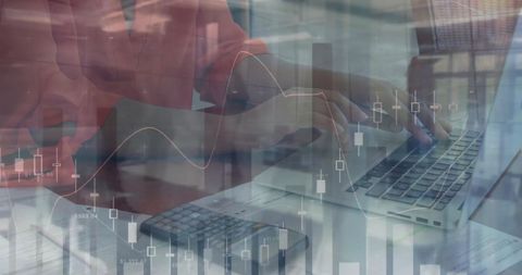 Financial Analysis with Digital Interface and Businesswoman - Download Free Stock Images Pikwizard.com