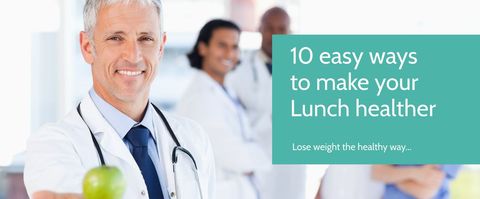 Doctor Holding Apple Symbolizing Healthy Eating