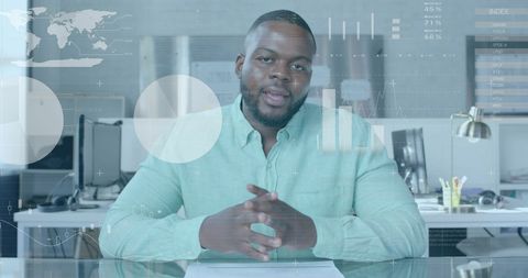 Financial Expert Analyzing Global Market Trends