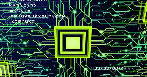Futuristic Circuit Board With Glowing Design Elements - Download Free Stock Images Pikwizard.com