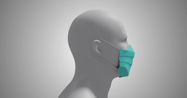 3D Human Model Wearing Face Mask for Public Health Concept - Download Free Stock Images Pikwizard.com