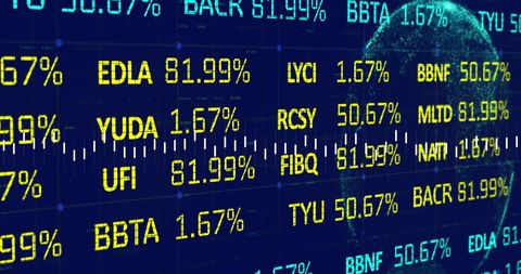 Financial Data Processing Screen with Global Connections - Download Free Stock Images Pikwizard.com