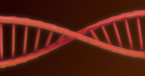glowing orange dna helix with light trails in digital fashion - Download Free Stock Images Pikwizard.com
