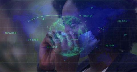 Innovative Analytics Visualization with Holographic Globe in Lab Setting