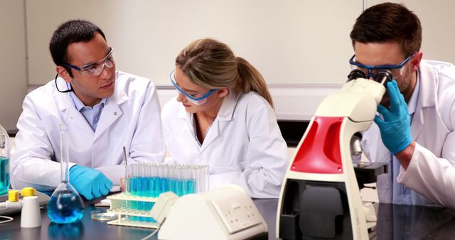 Team of Scientists Conducting Laboratory Research - Download Free Stock Images Pikwizard.com