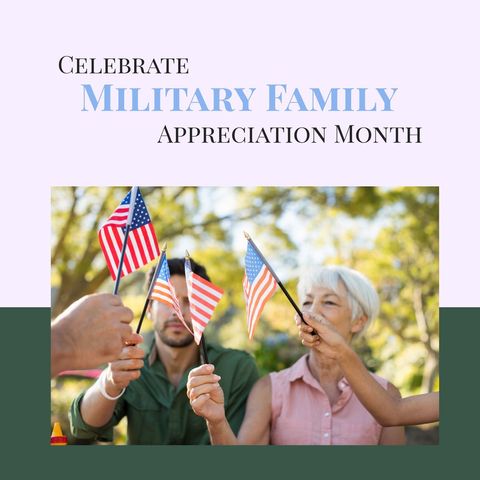 honoring military families with usa flags in patriotic celebration - Download Free Stock Templates Pikwizard.com