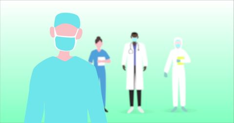 Medical team in protective gear addressing public health crisis