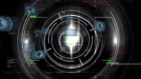 High-Tech Digital Data Analysis Interface Animation