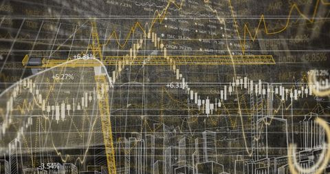 Financial market and construction conceptual overlay