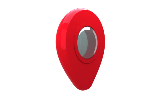 3D Red Navigation Marker Icon with Transparent Background - Download Free Stock Videos Pikwizard.com