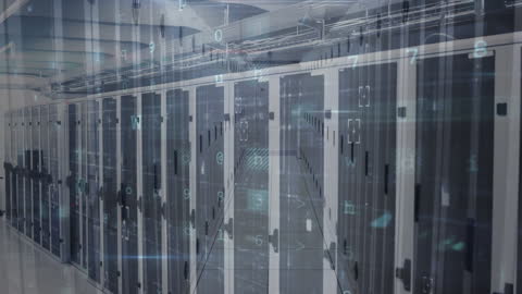 Cyber Security Data Processing in Empty Server Room