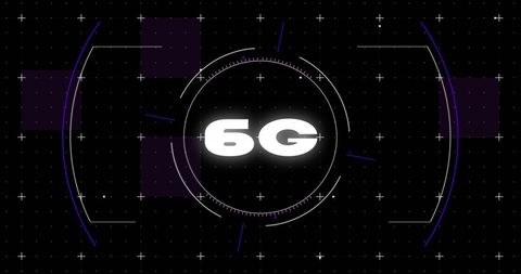 Futuristic 6G Network Graphic with Digital Interface Elements - Download Free Stock Images Pikwizard.com