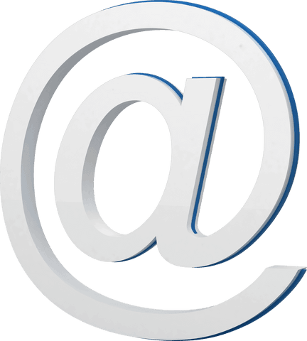 Three-Dimensional Transparent Email At Symbol - Download Free Stock Videos Pikwizard.com
