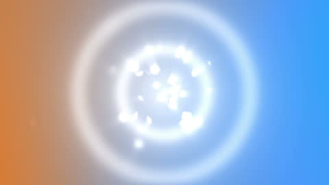 Radiant Glowing Circle with Gradient Colors